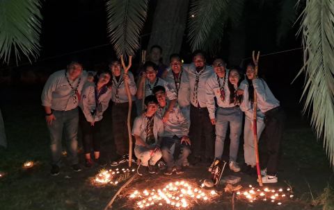Campamento de verano, Maria Pinto 2023 — Ceremonia de bienvenida Martín León y Nachito